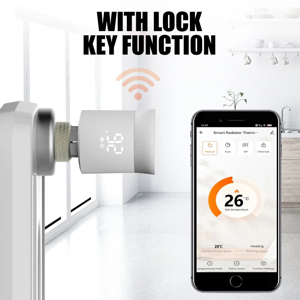 Zigbee Smart Radiator Valve – Programmable & Alexa Compatible