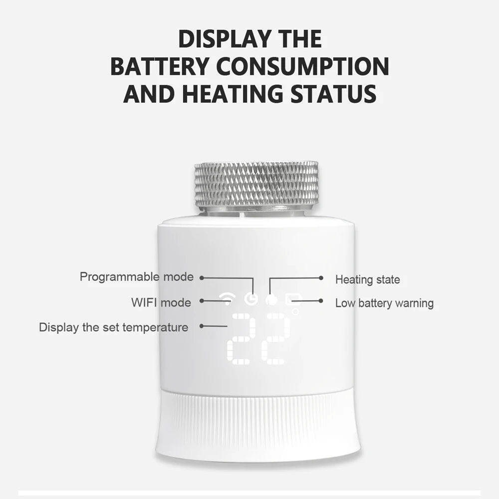 Zigbee Smart Radiator Valve – Programmable & Alexa Compatible